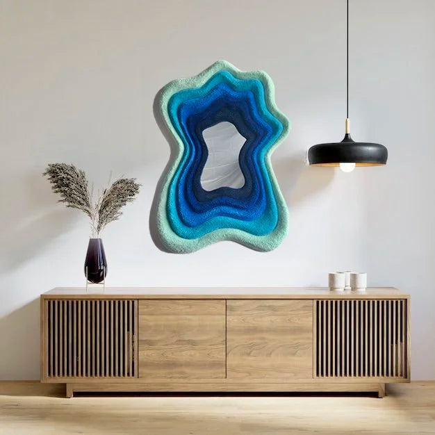 PORTAL – Hand-Tufted Abstract Wall Sculpture