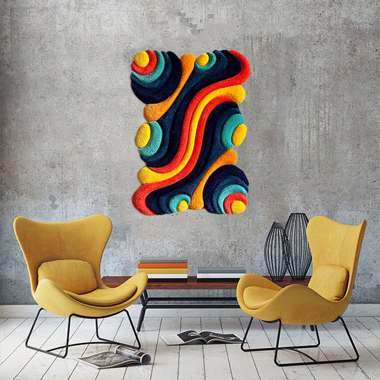 DOPMAINE – Hand-Tufted Abstract Wall Sculpture
