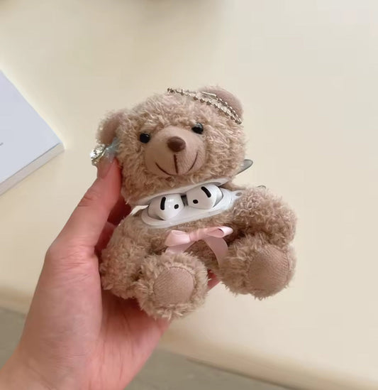🐻Plushie teddy AirPods case🐘