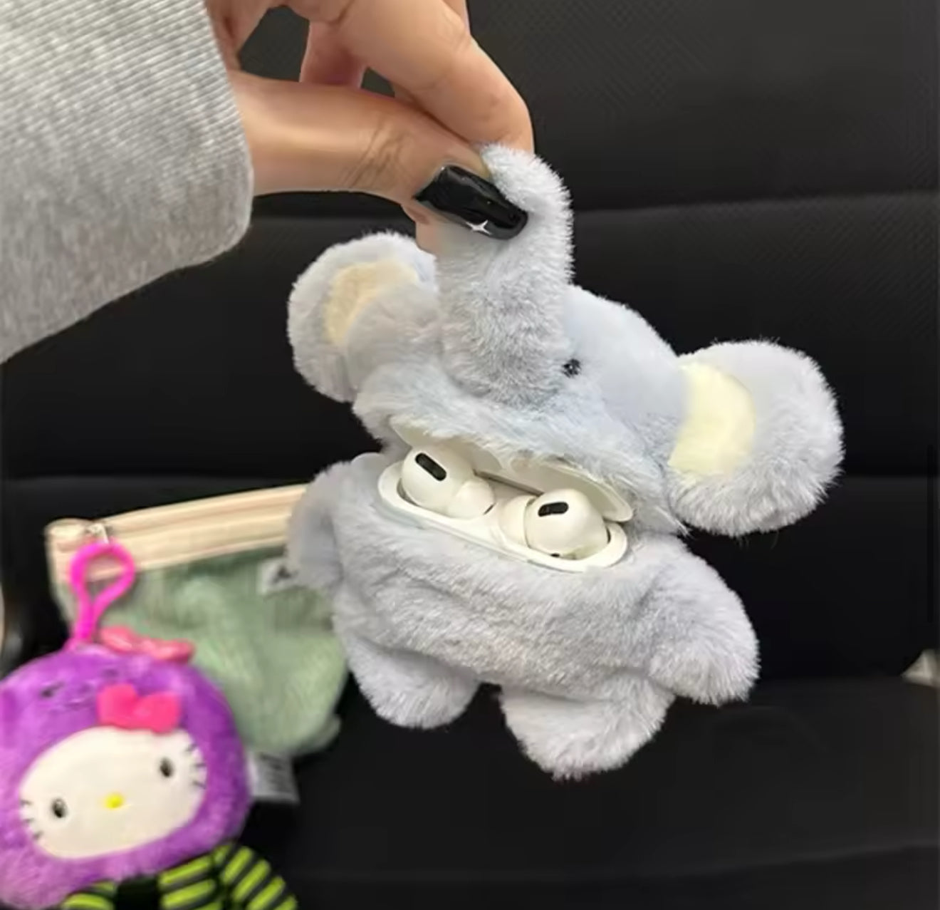🐻Plushie teddy AirPods case🐘