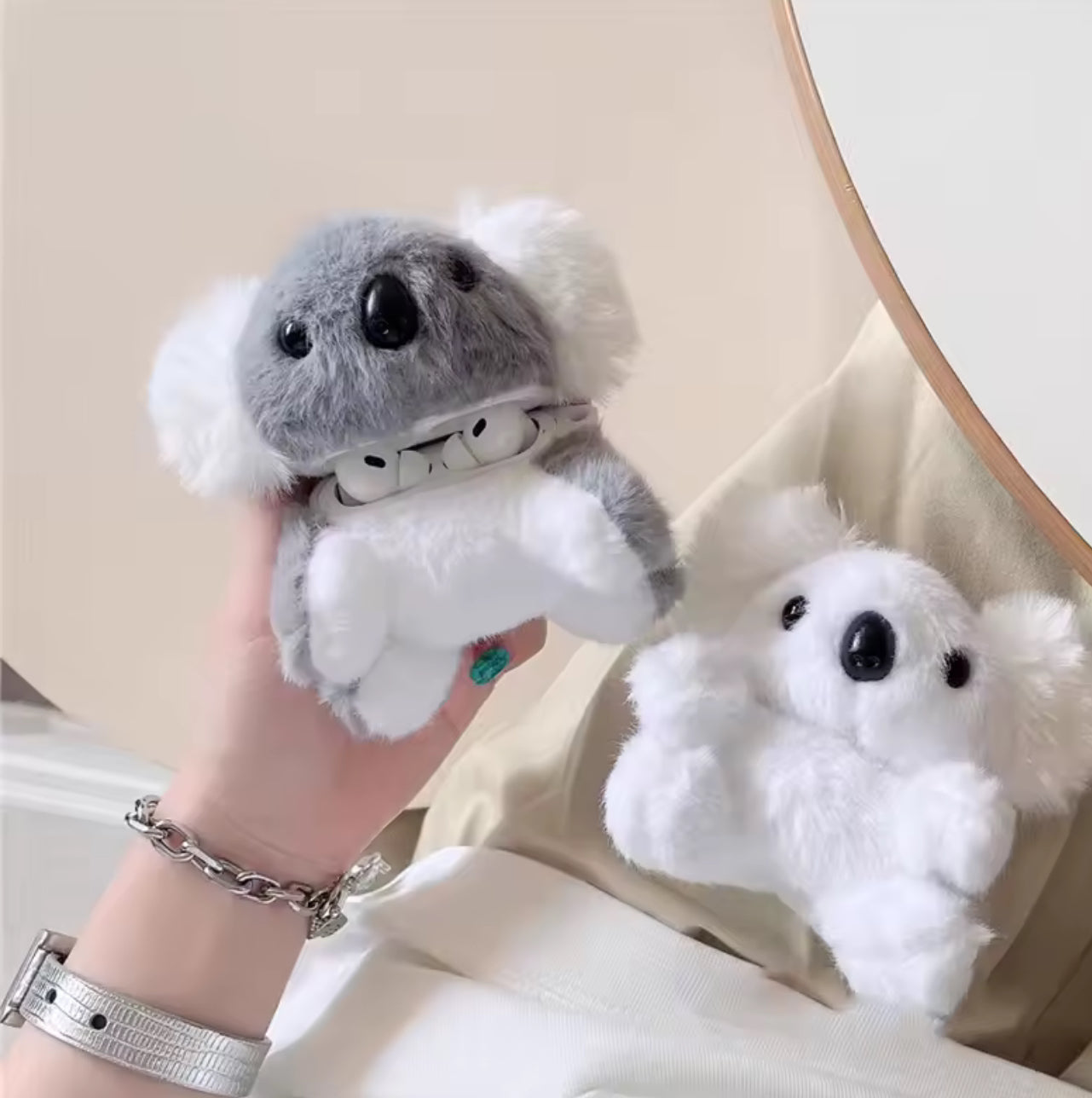 🐻Plushie teddy AirPods case🐘
