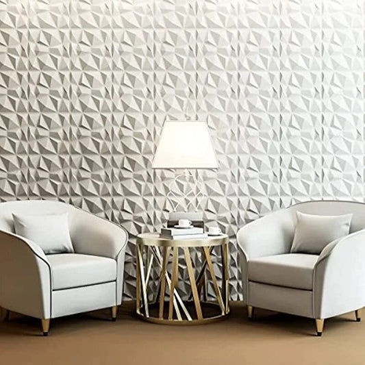 3D Diamond Design Decorative Matt Wall Panel Stickers
