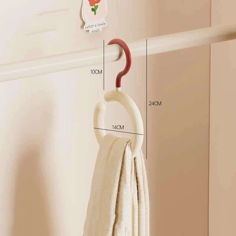 2pcs Rotating Multi-Hook Closet Organizer  Hanger