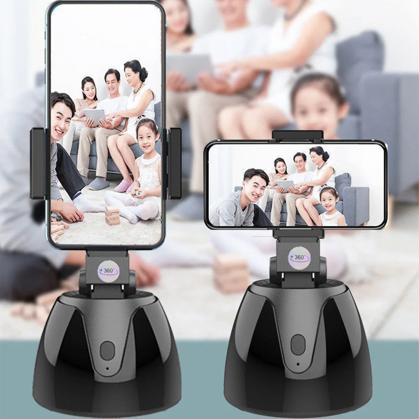 360 Auto Face Tracking Rotating Wireless Bluetooth Phone Holder