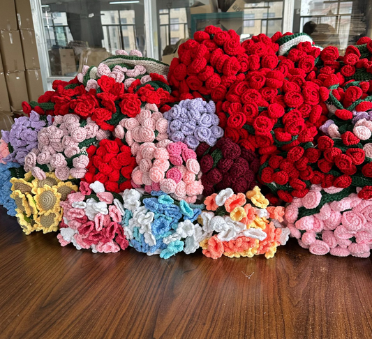 W-Crochet Bouquet Blanket💐