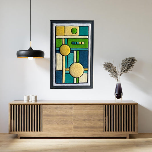LINEAR – Hand-Tufted Abstract Wall Sculpture