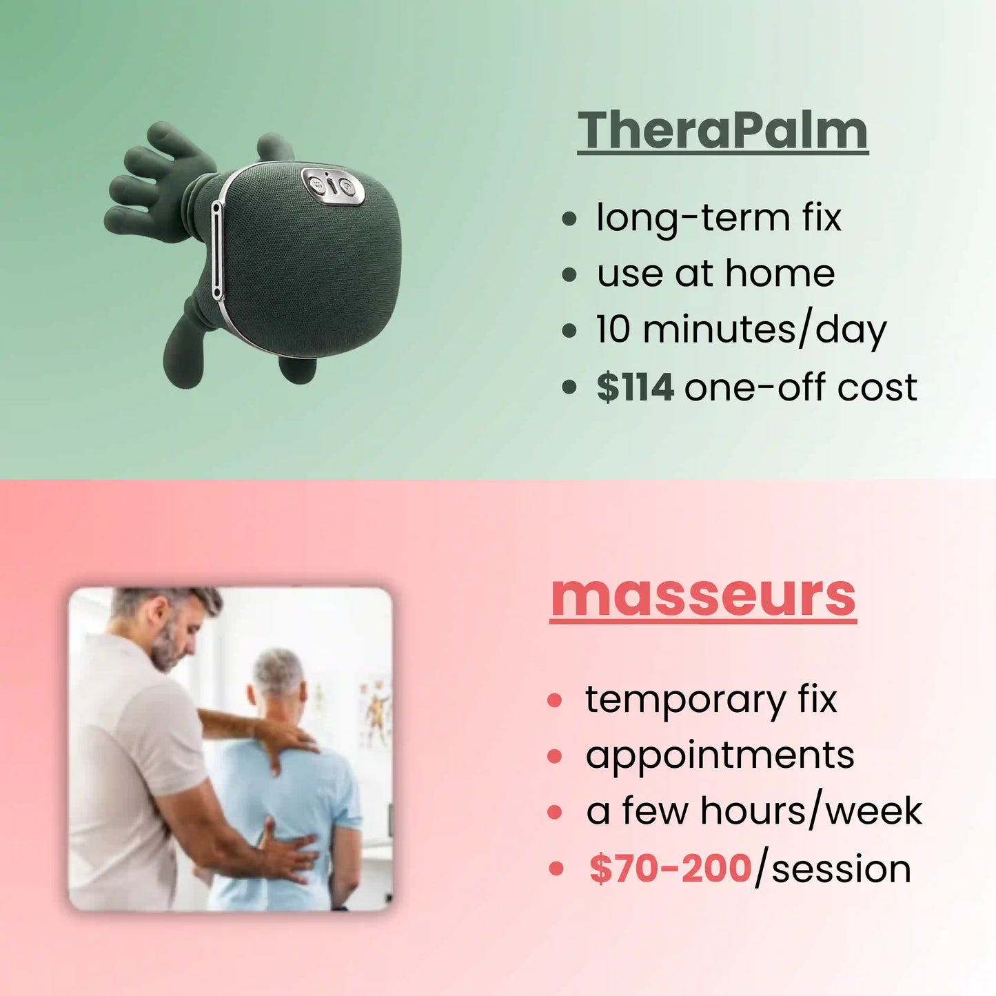 TheraPalm™ — Deep Relief Massager